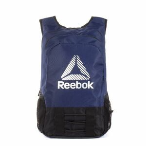 Reebok Basecamp Backpack in navy blue water res hydration storage reflective New